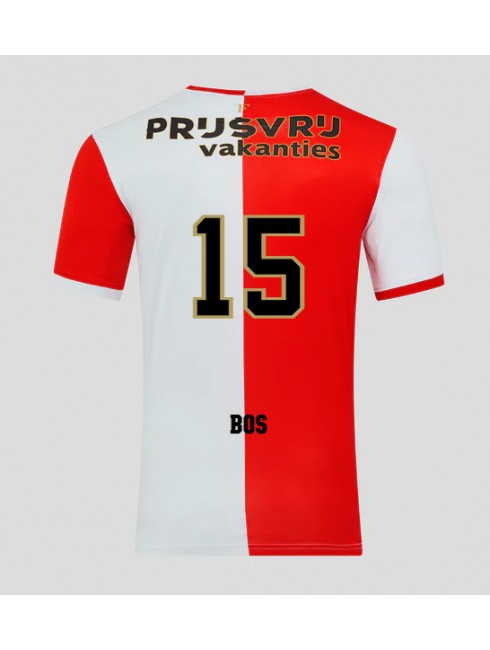 Feyenoord Jordan Bos #15 Replika Hemmakläder 2025-26 Kortärmad Feyenoord Jordan Bos #15 Replika Hemmakläder 2025-26 Kortärmad